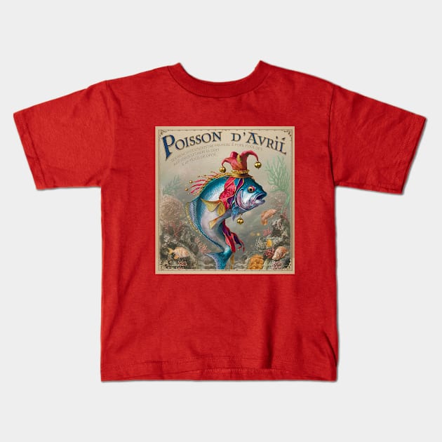 April Fish Kids T-Shirt by Dizgraceland